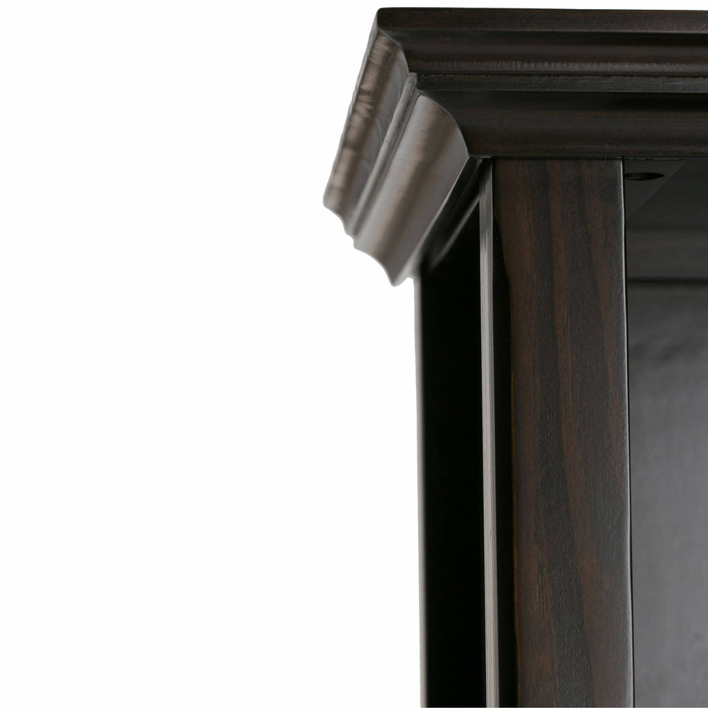 Black Solid Wood 5 Shelf Bookcase T266074