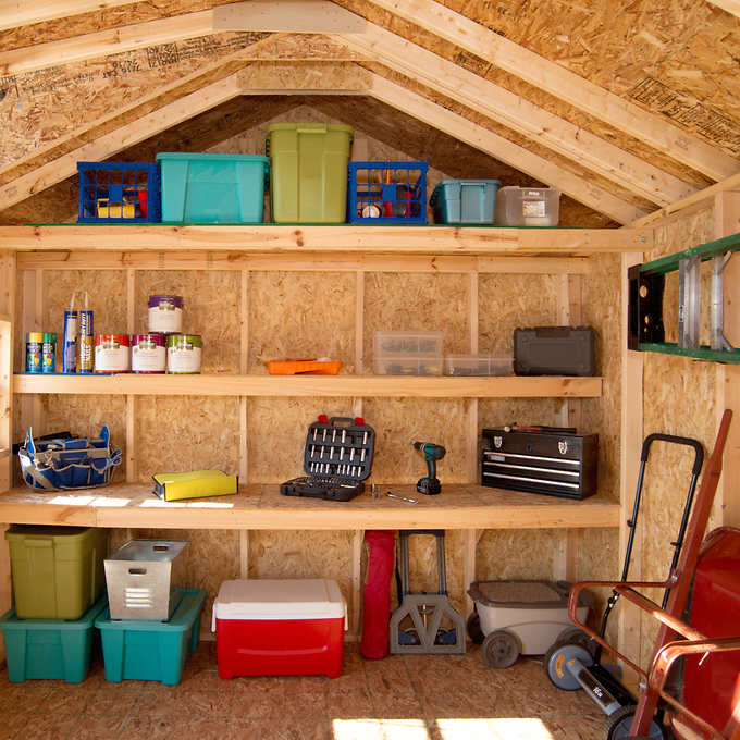 12' x 8' Wood Storage Shed E81234