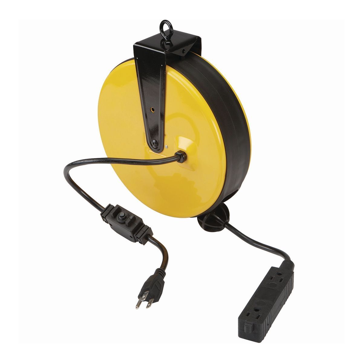 30 ft. 16/3 Gauge Retractable Cord Reel, Black I229428