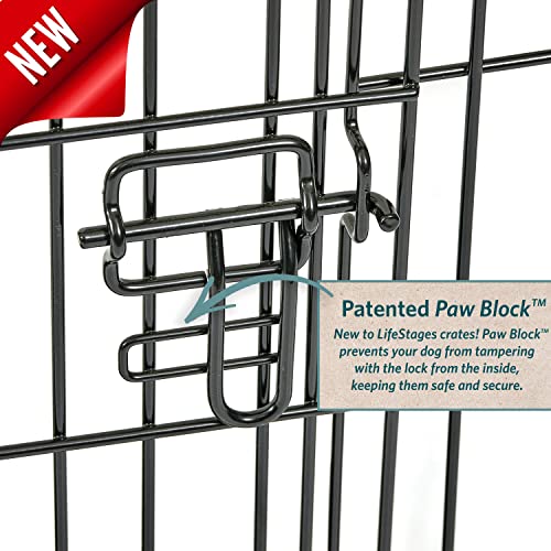 XL Folding Metal Dog Crate with Divider Panel, 48L x 30W x 33H Inches S3592
