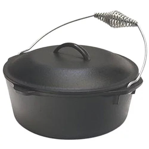 Cast Iron 5 Quart Seasoned Dutch Oven with Bail Handle S292
