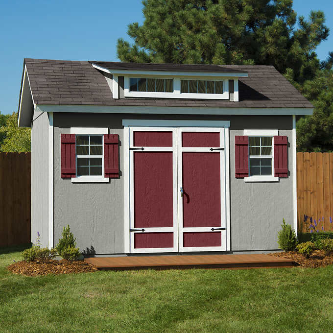 12' x 8' Wood Storage Shed E81234