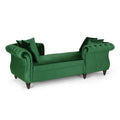 Emerald Fabric Tufted Chaise Lounge I99180
