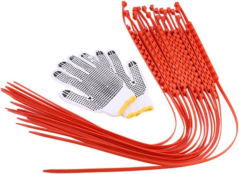 20pcs Nylon Anti Skid Tire Chains with Gloves D473900