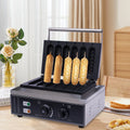 110V 6PCS Commercial Nonstick Electric Waffle Maker Machine 1500W S618