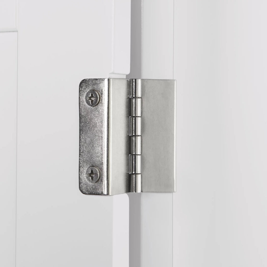 White Two-Door Corner Cabinet D626