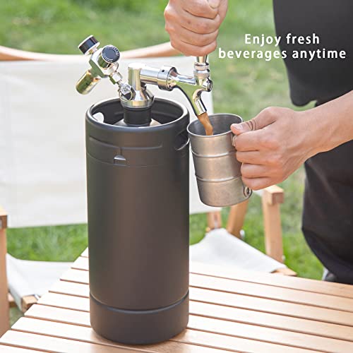 128oz Stainless Steel Pressurized Growler Tap System H429330