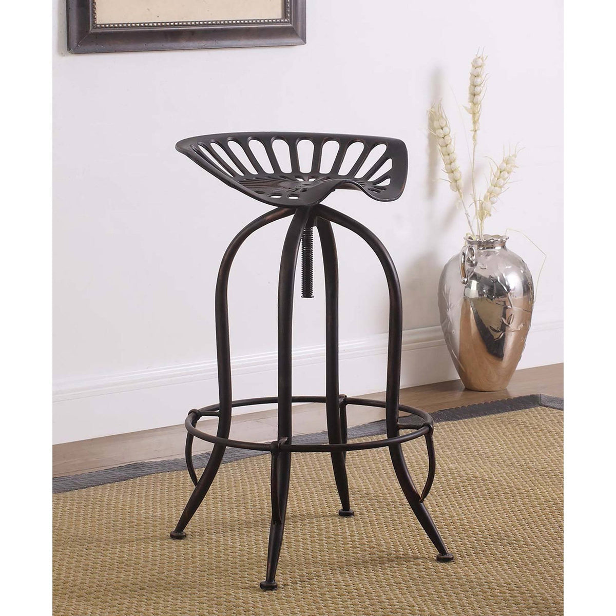 Antique Black Adjustable Bar Stool S779