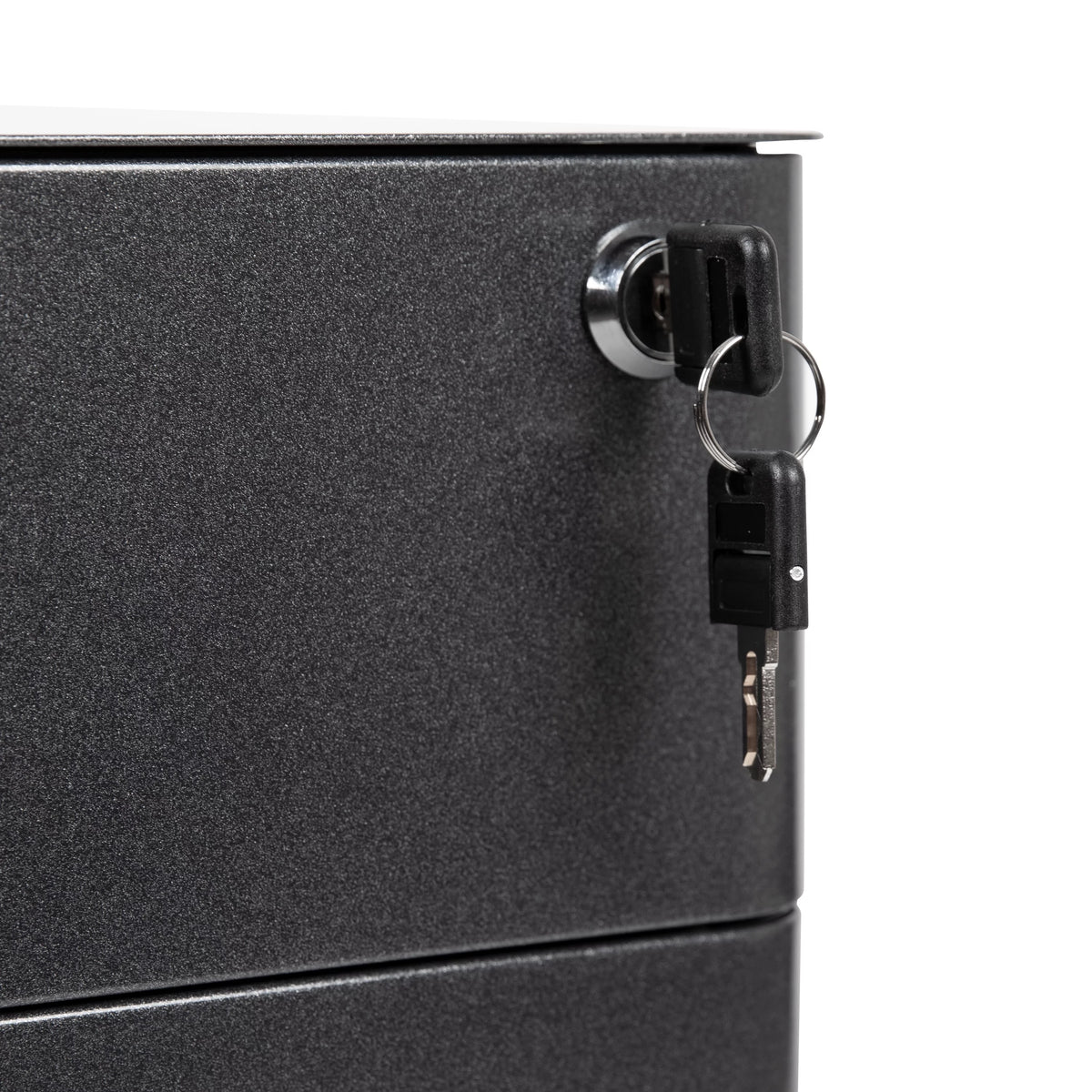 Black 3 Drawer Mobile Filing Cabinet D923