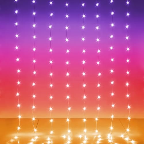 10ft x 10ft 300 LED RGB Color Changing Curtain Lights D985528