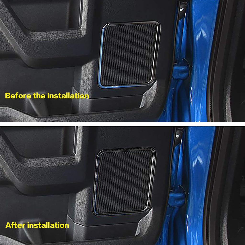 Carbon Fiber Door Loudspeaker Frame Trim Cover 4PCS X350