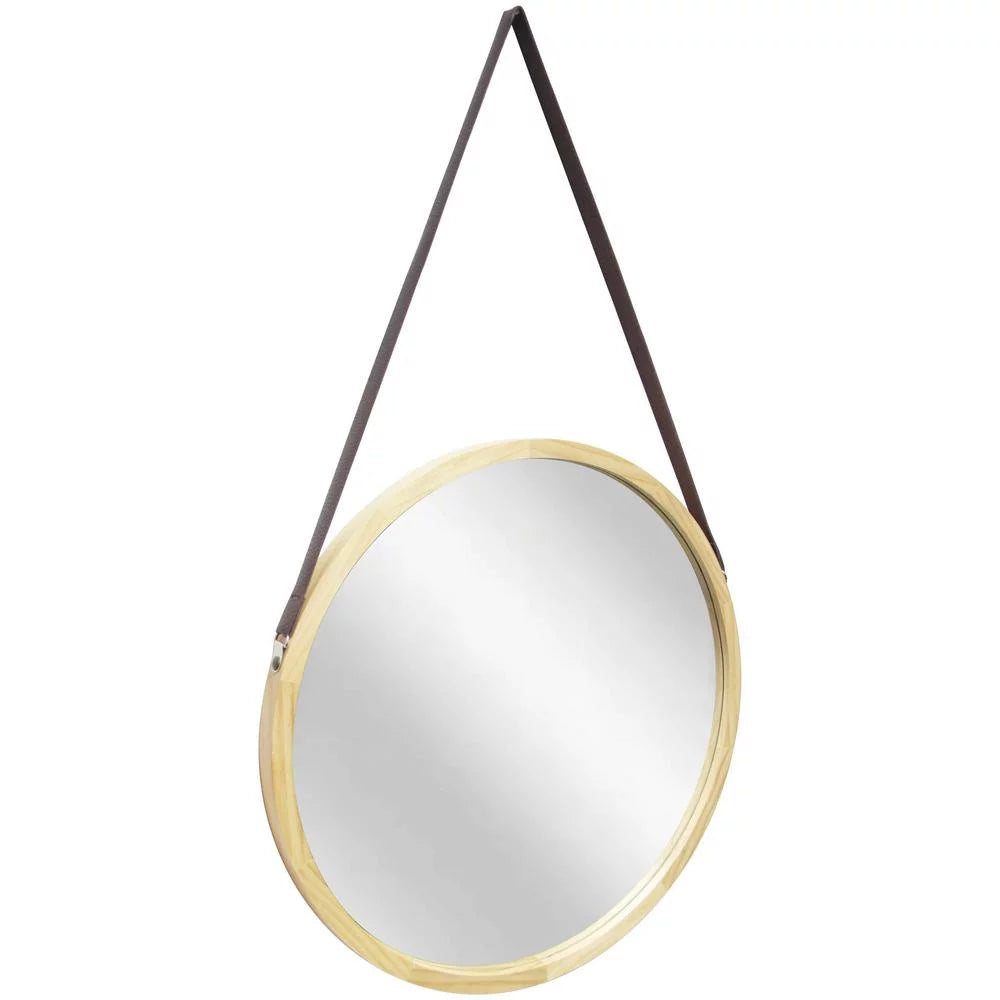 Brown Round 18-inch Wall Mirror T979943