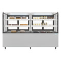 71 in. Dry Bakery Display Case with Curved Glass U596349