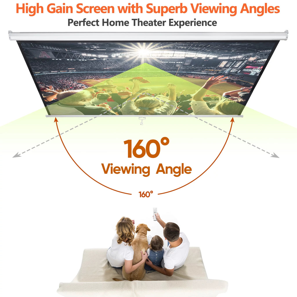 100 inch 16:10 HD 4K Projector Screen F781