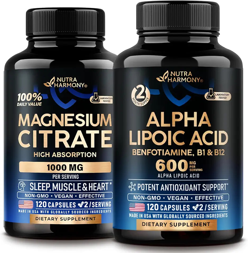 Magnesium Citrate & Alpha Lipoic Acid Capsules Y4096