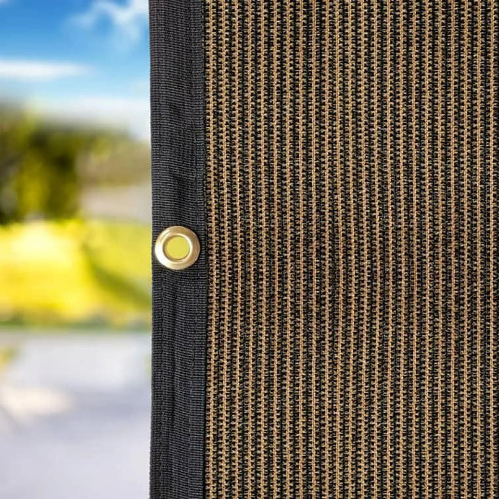 Coffee Awning Privacy Screen Shade Panel Kit 10ftx20ft A89901