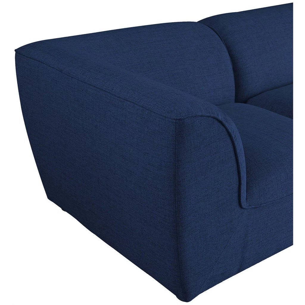 Navy Linen Textured Modular Sofa P120
