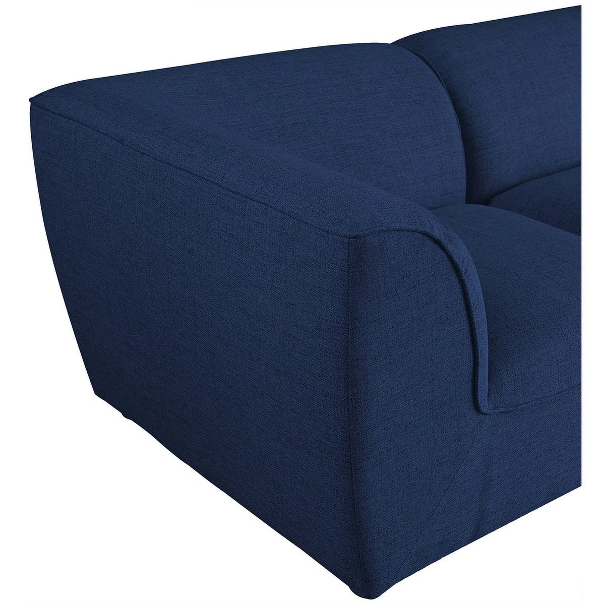 Navy Linen Textured Modular Sofa P120