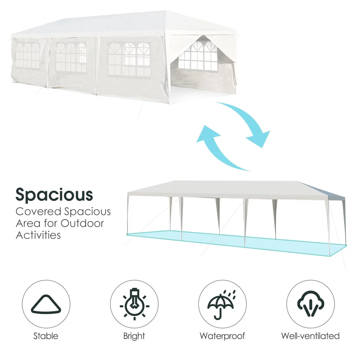 10'x30' Heavy Duty Outdoor Canopy Tent C700
