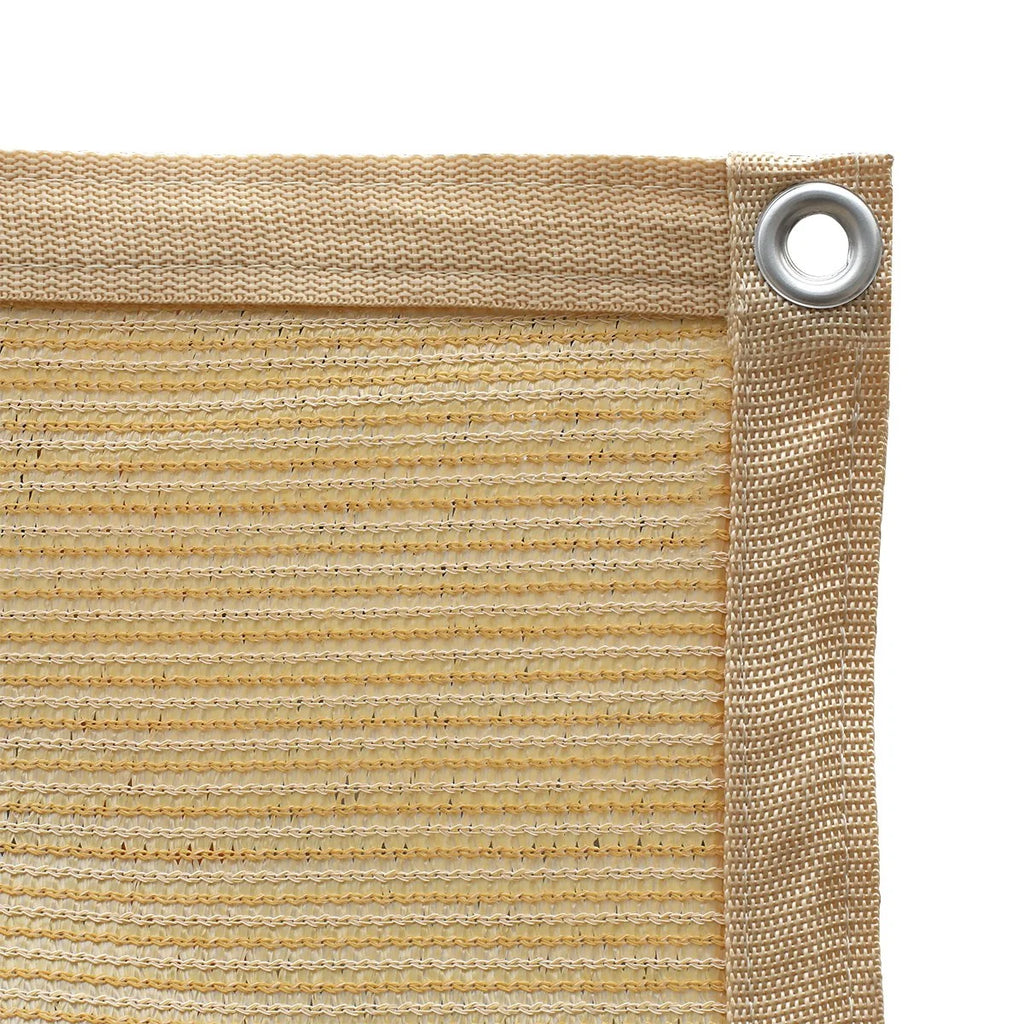 10' x 12' Wheat Shade Cloth with Grommets M6525