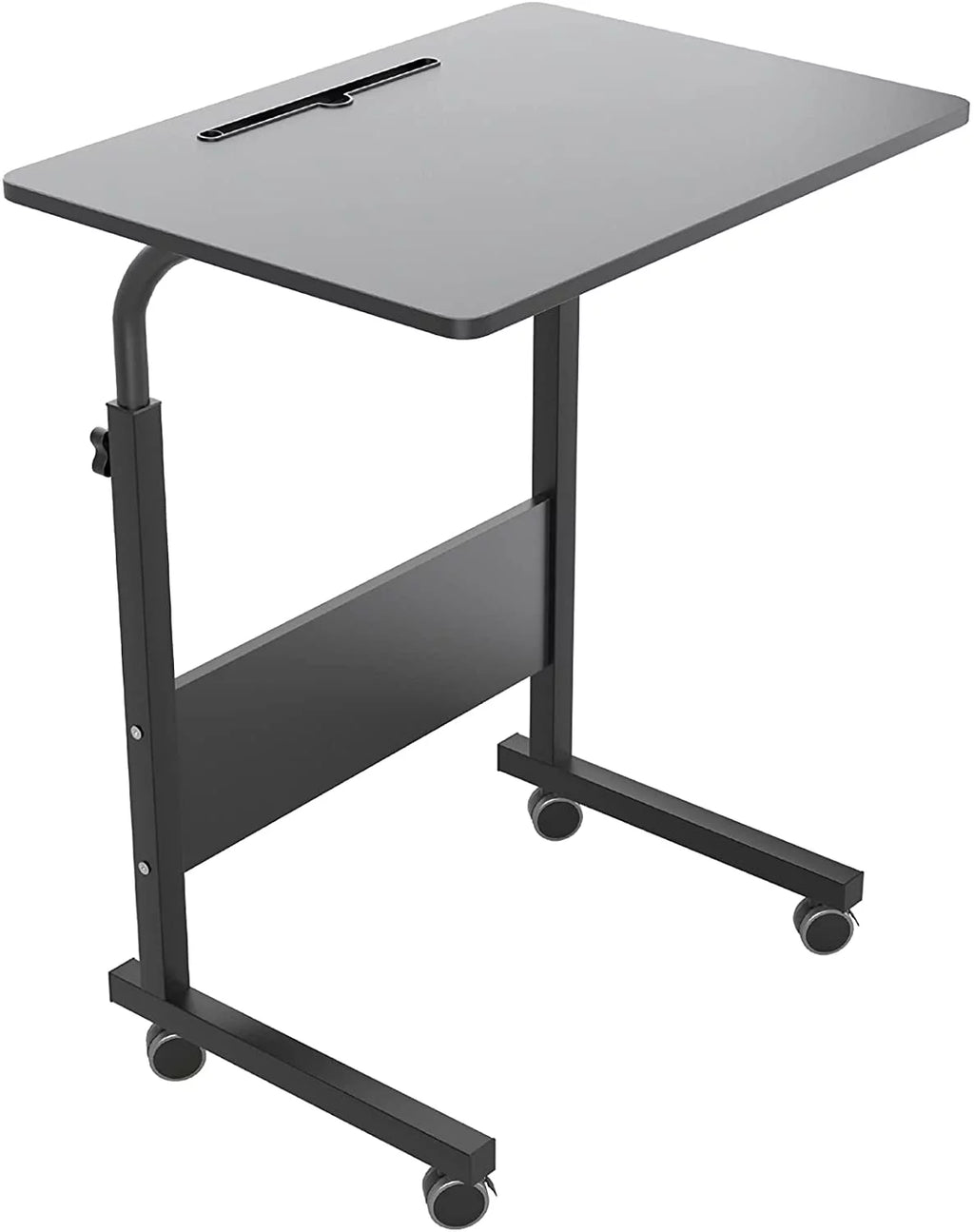 C-Shaped Side End Table with Wheels Y730473