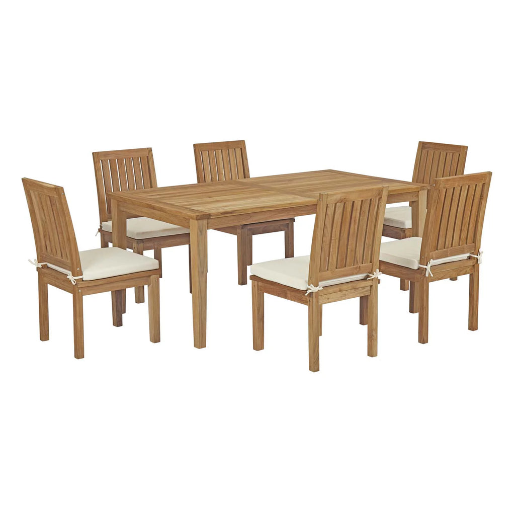 7 Piece Teak Outdoor Dining Set Q97736