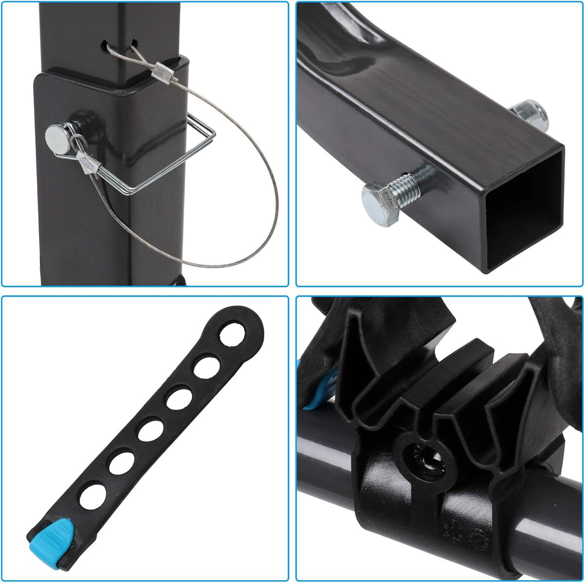 3-Bike Hitch Mount Rack with 2Inch Hitch Receiver, Black T98850