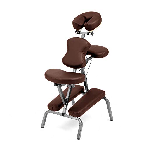 Beige Portable Folding Massage Chair with Carry Case K860