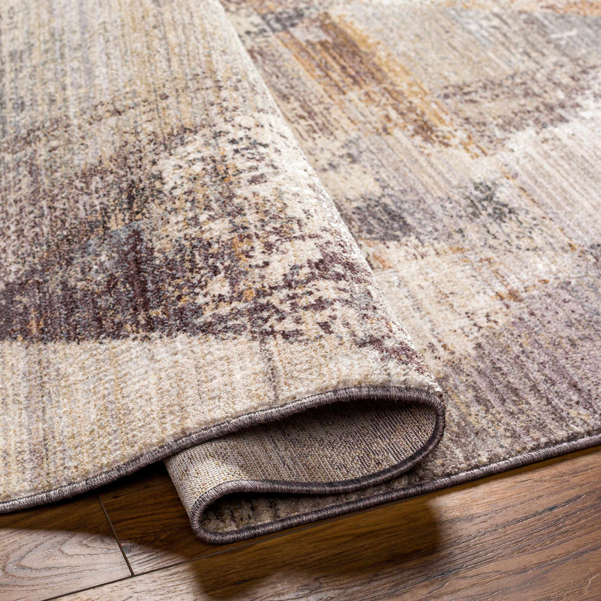 Multi Gray Brown Area Rug K485