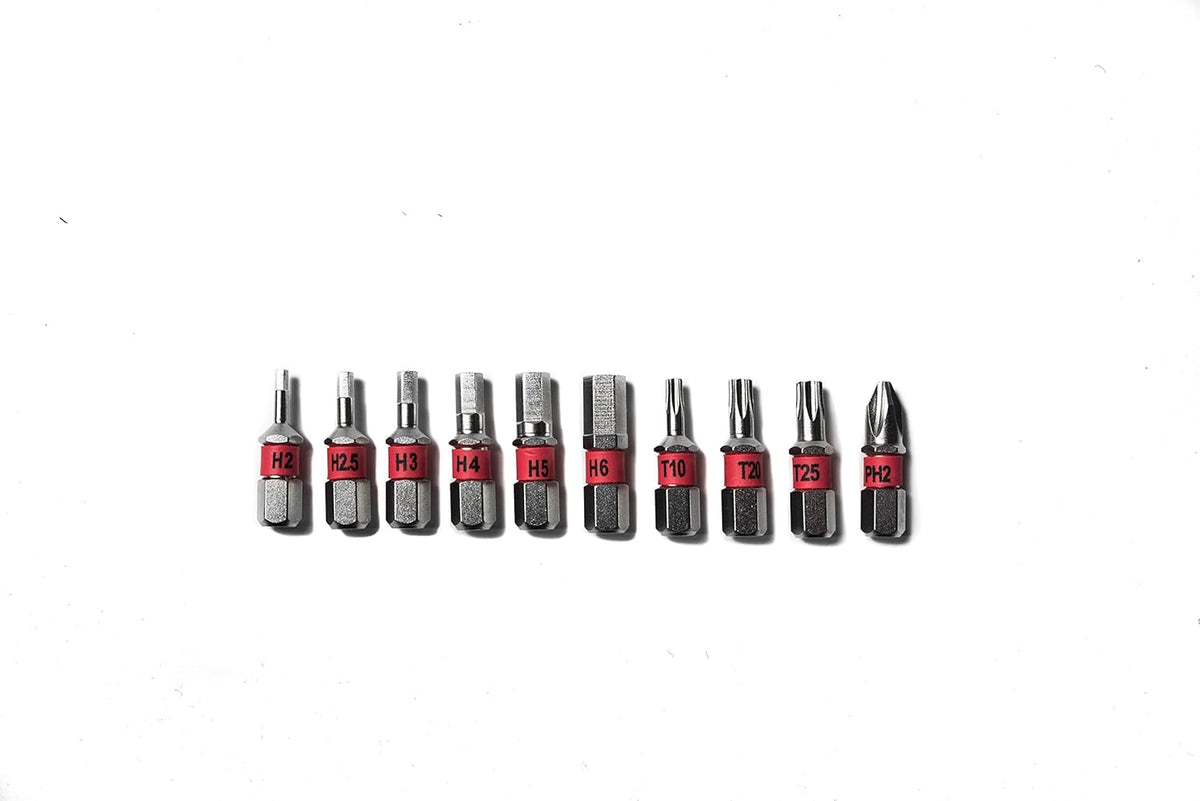 T-Ratchet + Ti-Torque Kit + 10 s2 Hex/Torx/Phillips Bits with Waxed Canvas Carrying Case C208220