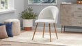Modern Accent Chair Cream White B59268