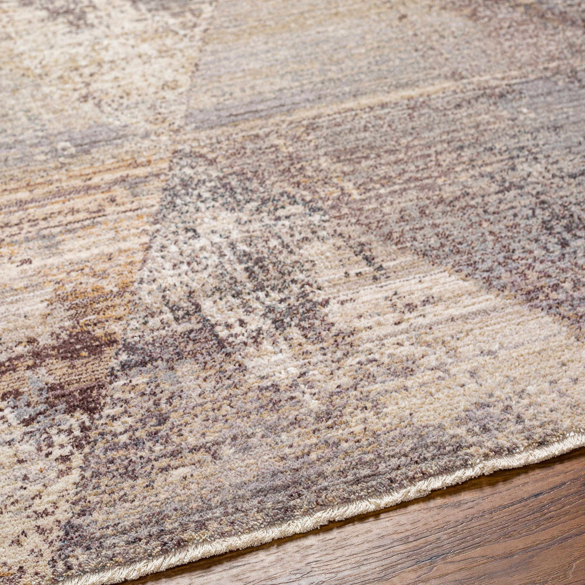 Multi Gray Brown Area Rug K485