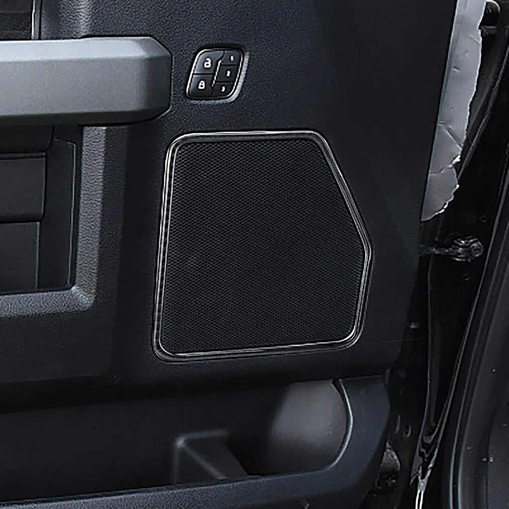 Carbon Fiber Door Loudspeaker Frame Trim Cover 4PCS X350
