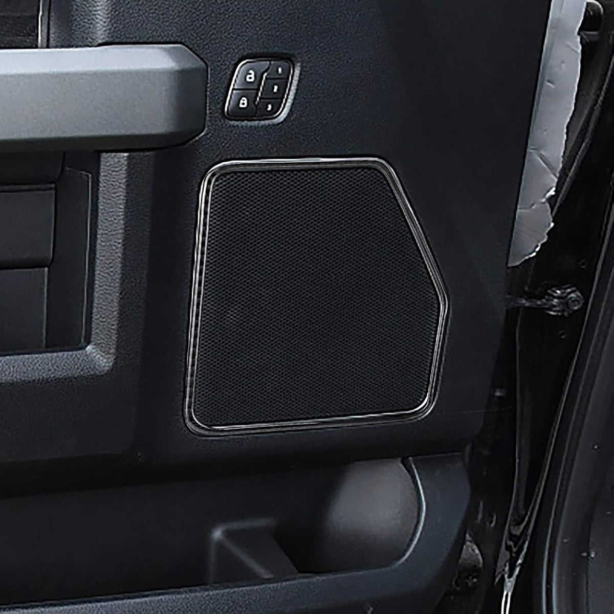 Carbon Fiber Door Loudspeaker Frame Trim Cover 4PCS X350