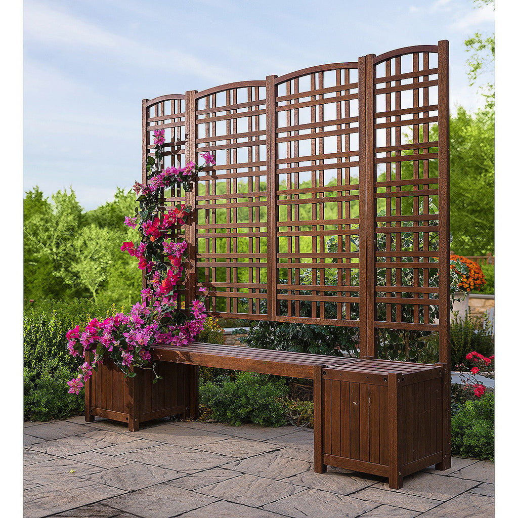 Large Outdoor Eucalyptus Privacy Trellis N86576
