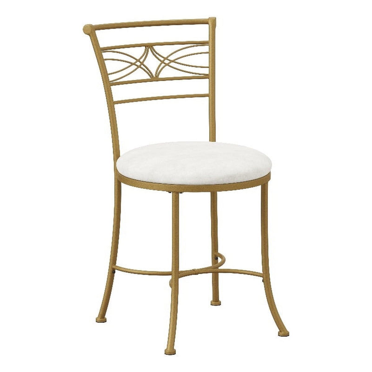 Gold Metal Vanity Stool L311378
