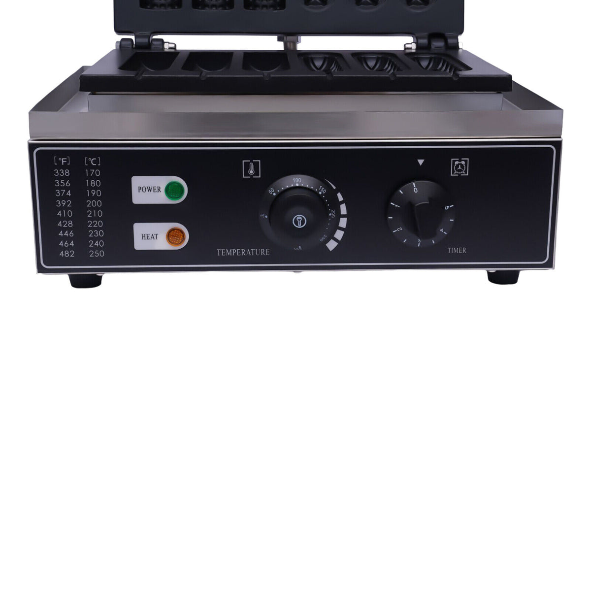 110V 6PCS Commercial Nonstick Electric Waffle Maker Machine 1500W S618