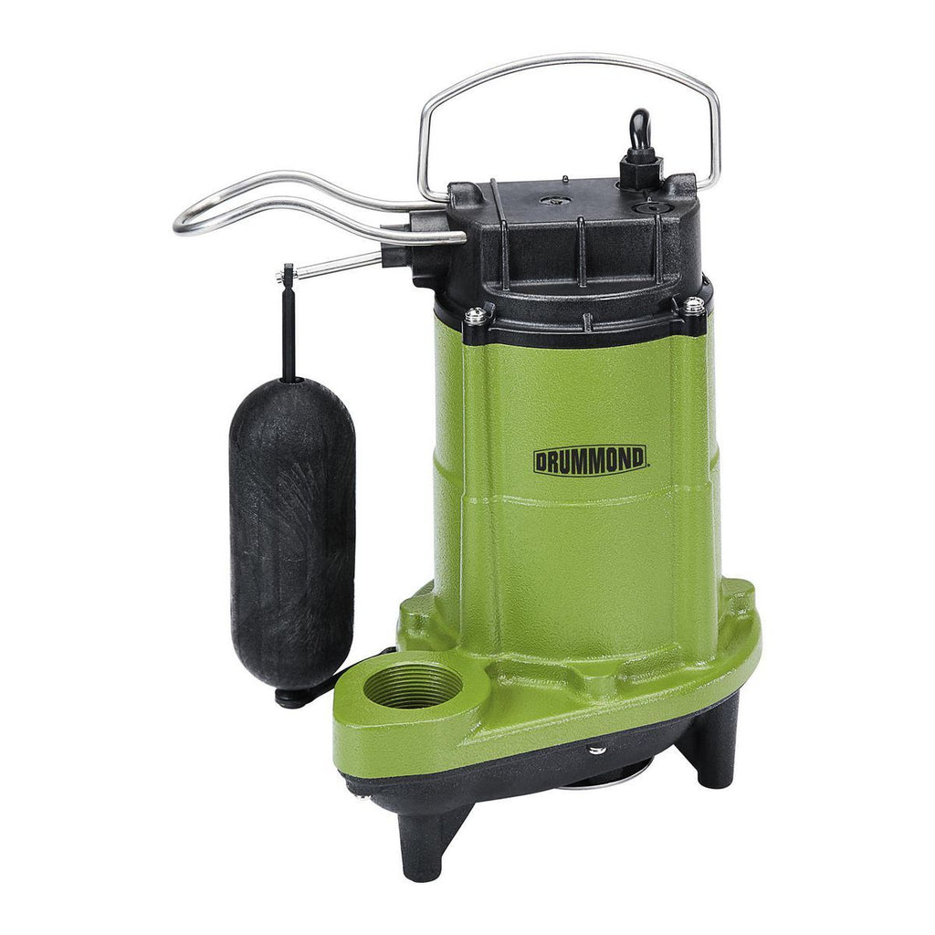 1/2 HP Submersible Sump-Effluent Pump with Vertical Float Switch 4400 GPH E9352