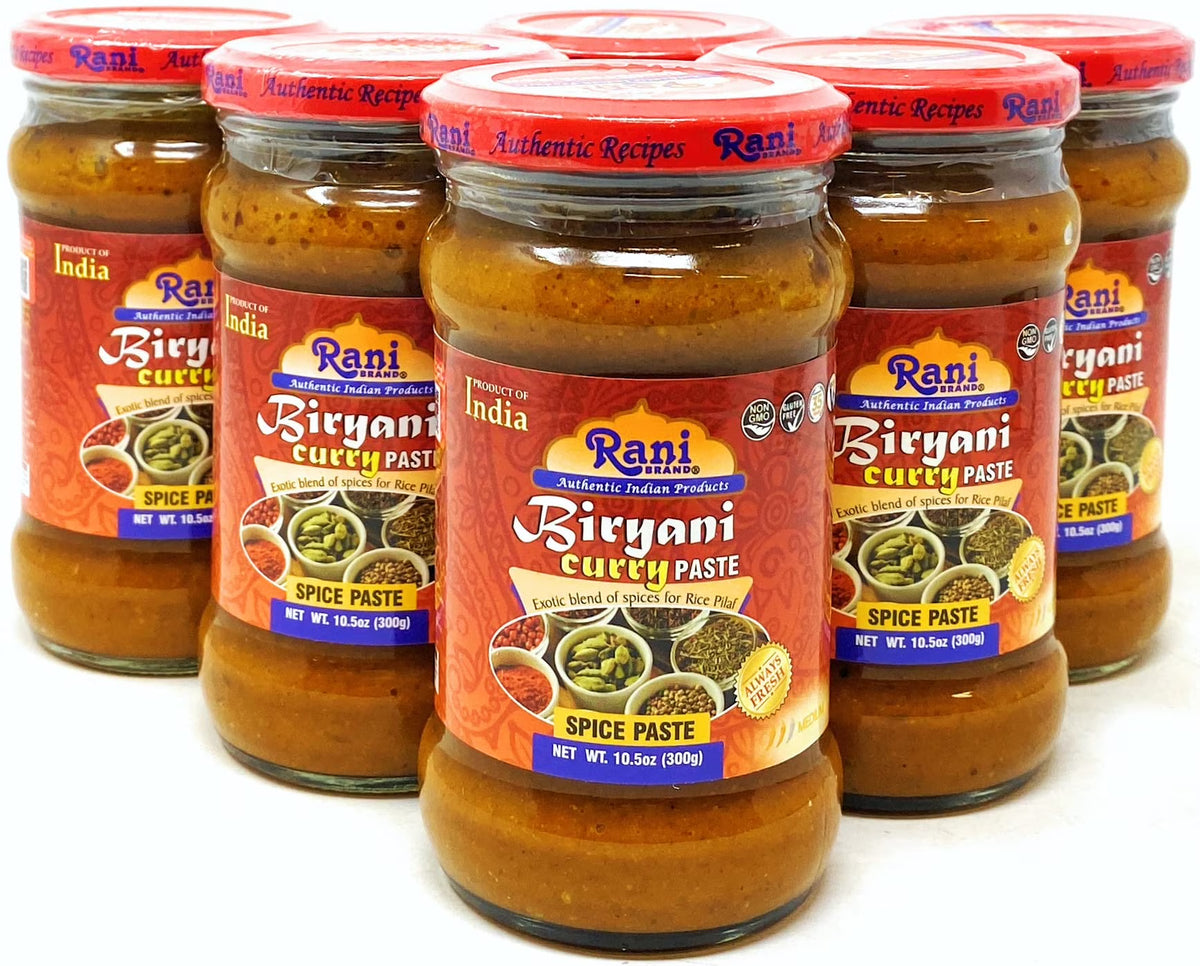 Biryani Masala Curry Paste 10.5oz Glass Jar, Pack of 5+1 U97221