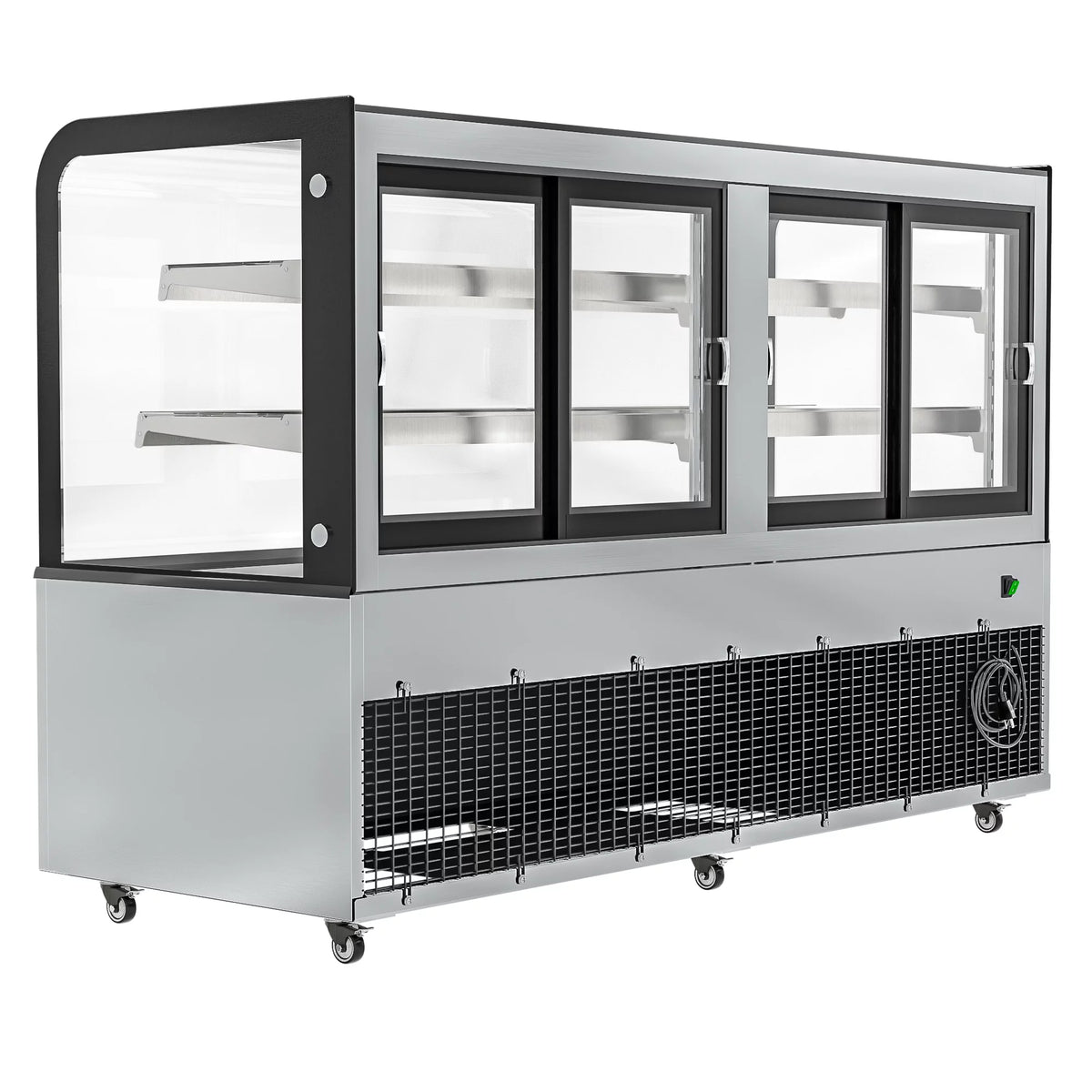 71 in. Dry Bakery Display Case with Curved Glass U596349