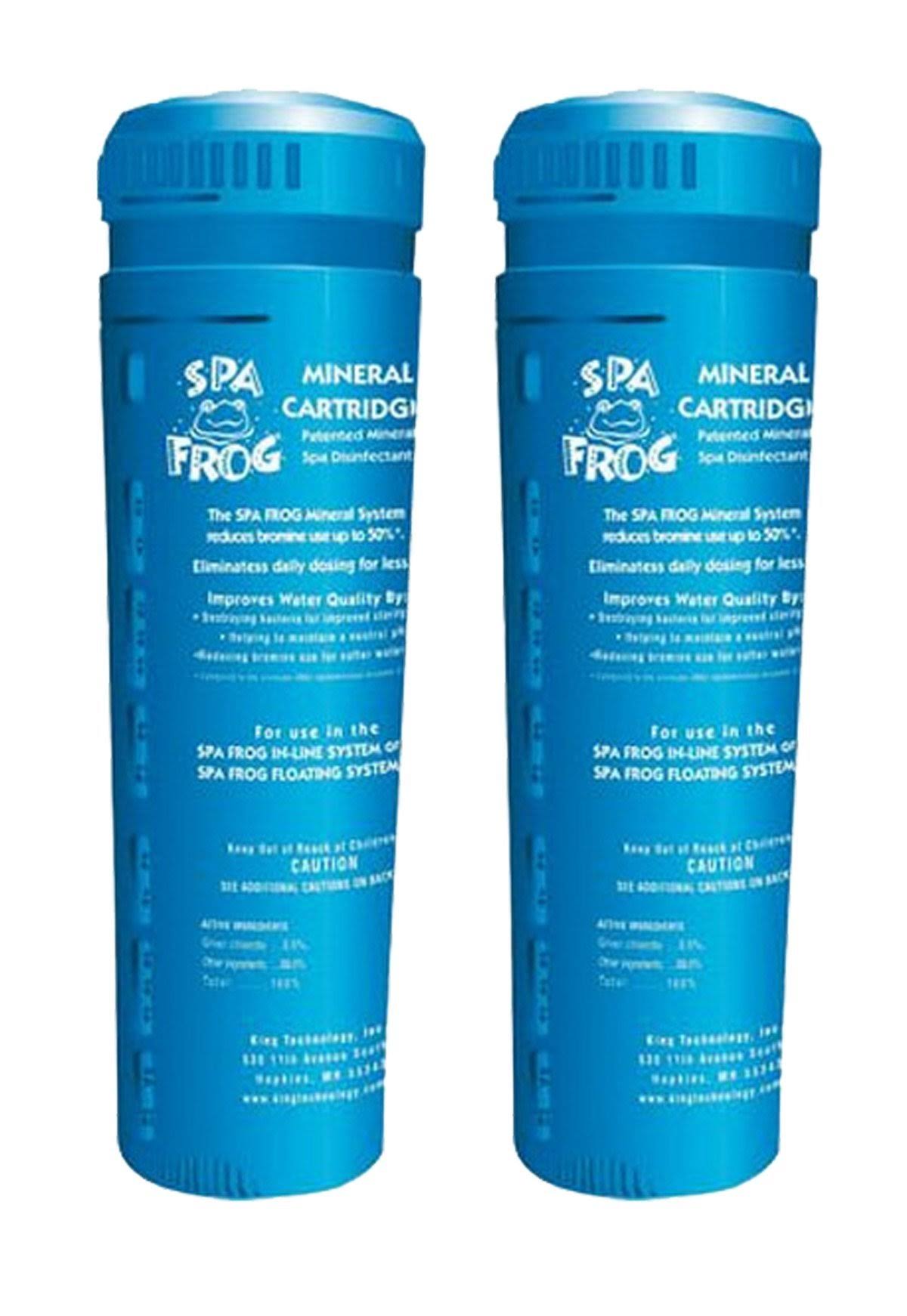 2 Pool Frog Spa Tub Replacement Floating Mineral Sanitizer Cartridges Y925620
