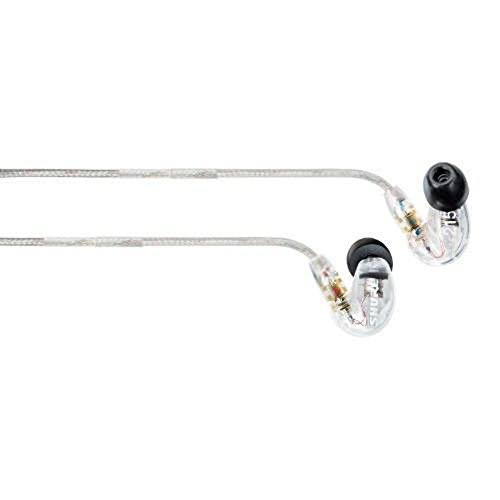 SE215 Sound Isolating Earphones Clear with Triple Flange Sleeves (3 Pairs) C17136