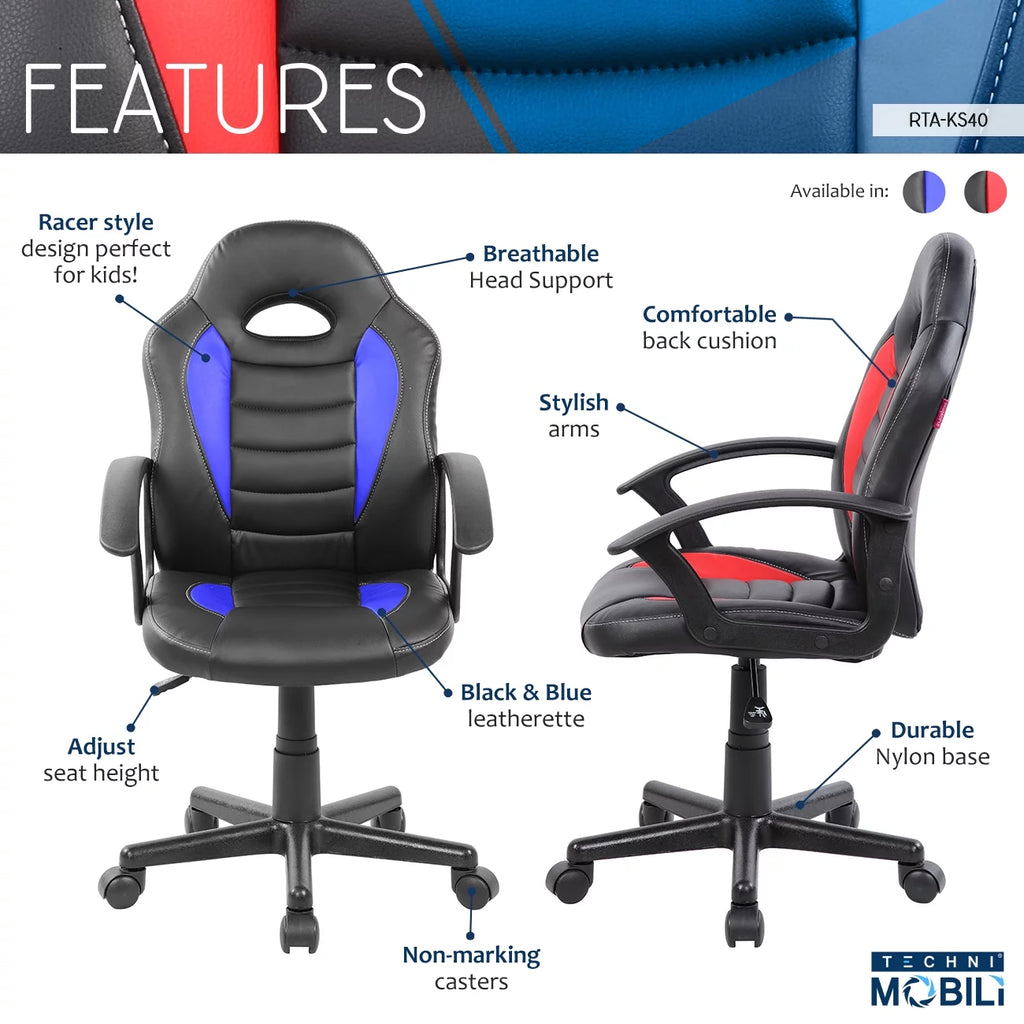 Adjustable Swivel Leather Gaming Chair Z485047