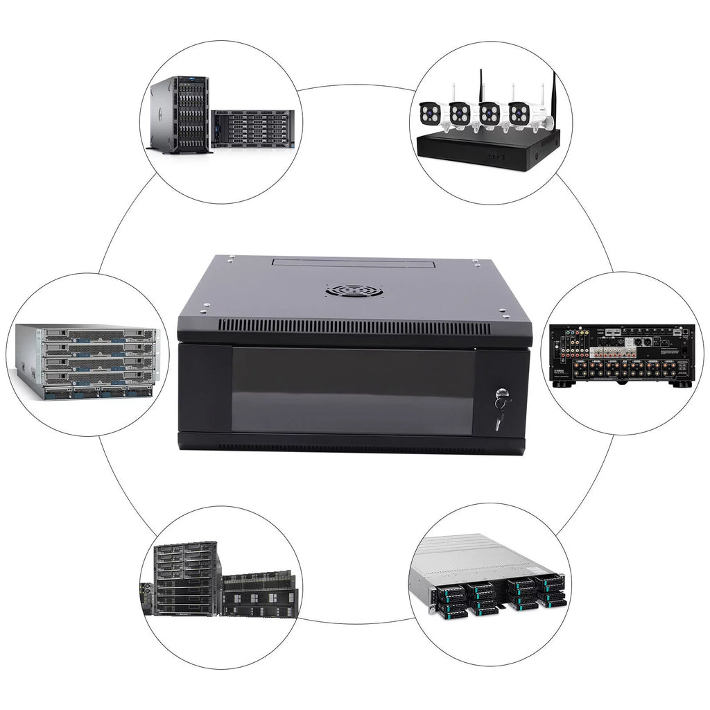 24" Deep 4U Lockable Server Rack Cabinet Q682786