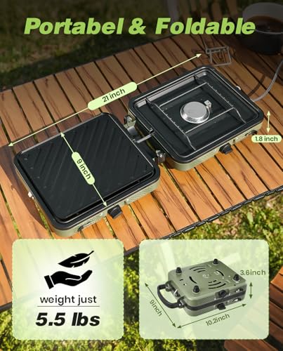 2 Burner Propane Camping Stove with Grill X610