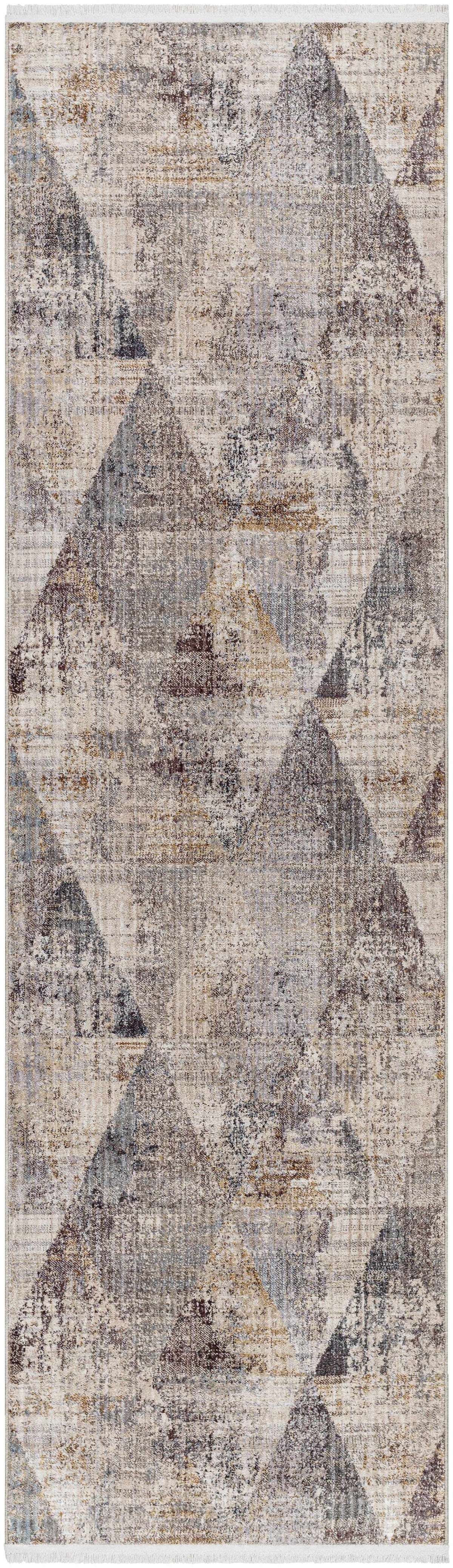 Multi Gray Brown Area Rug K485