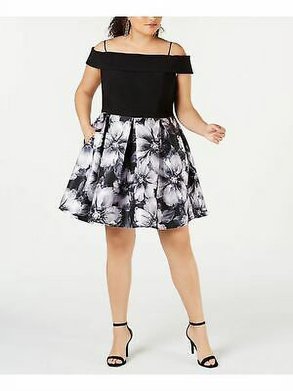 Black Short Sleeve Mini Formal Dress L382