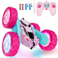 Remote Control Car Double Sided 360° Rotating 4WD Rechargeable Green Y92781