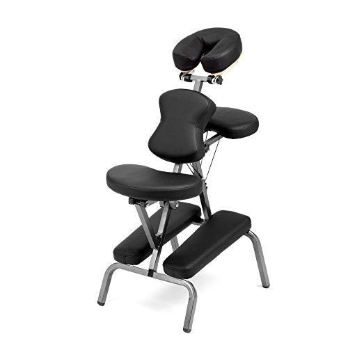 Beige Portable Folding Massage Chair with Carry Case K860
