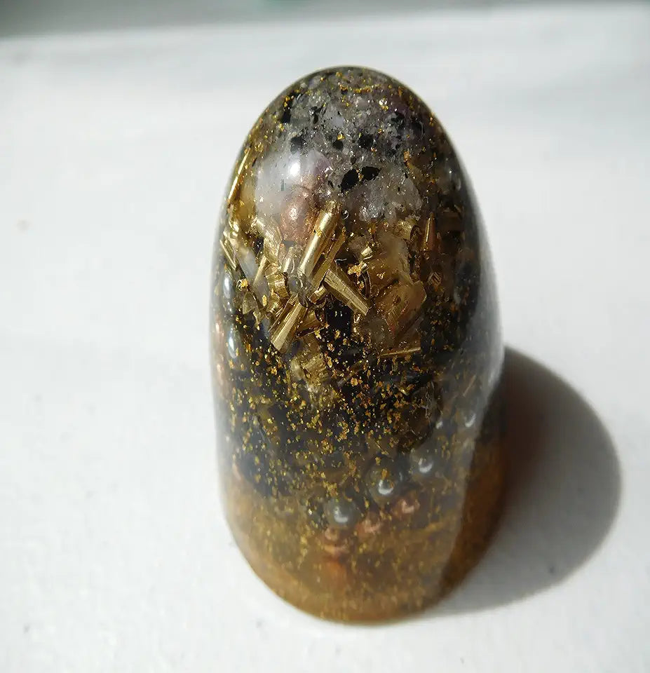 24K Gold Crystal Orgone Generator Q942400